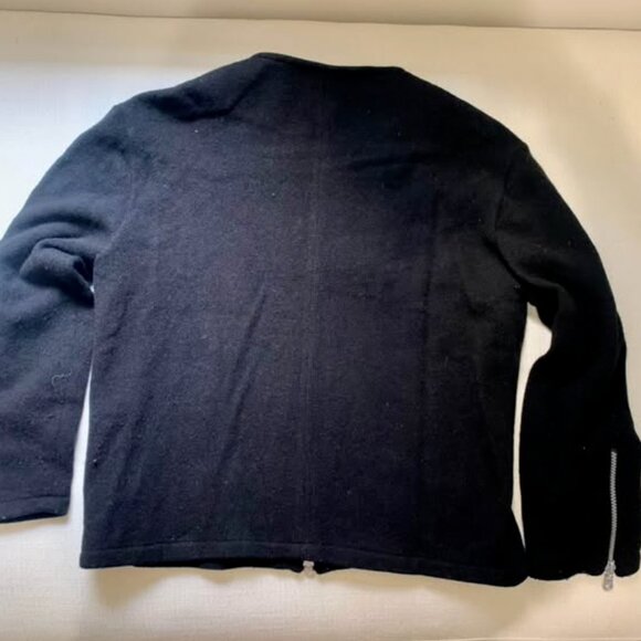 Rusk and Finch New Zealand Wool Sweater Jacket with Zipper - Picture 2 of 4